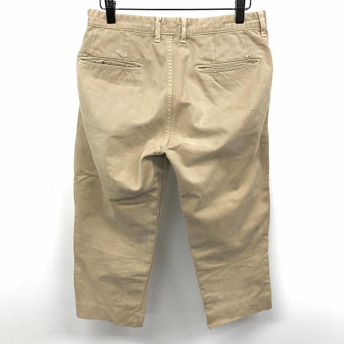 KURO クロ クロップドチノパンツ テーパード 無地 ジップフライ 1