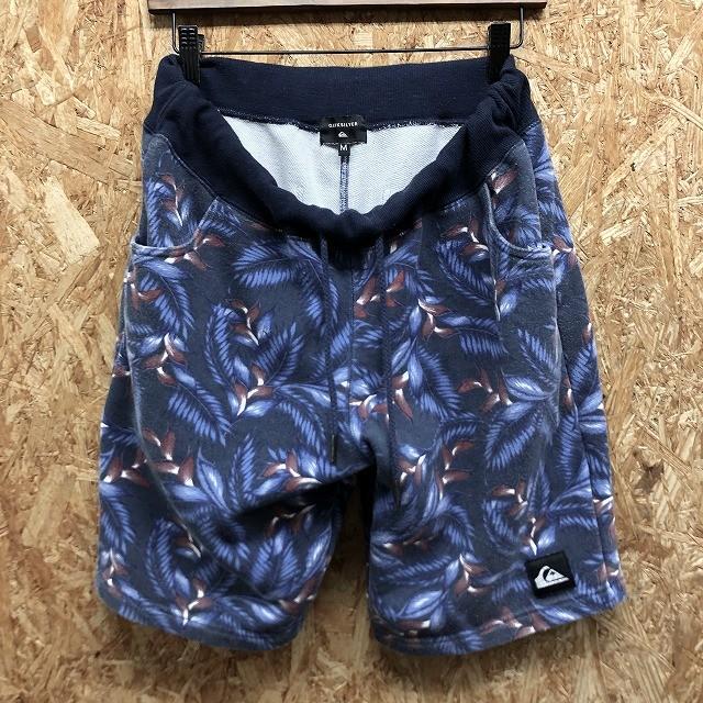 Quiksilver クイックシルバー M メンズ スウェットパンツ 裏毛 ショートパンツ ショーツ ウエストにゴムと紐 リーフ ボタニカル 紺 赤 青 Ps Undo Rowa ヤフー店 通販 Yahoo ショッピング