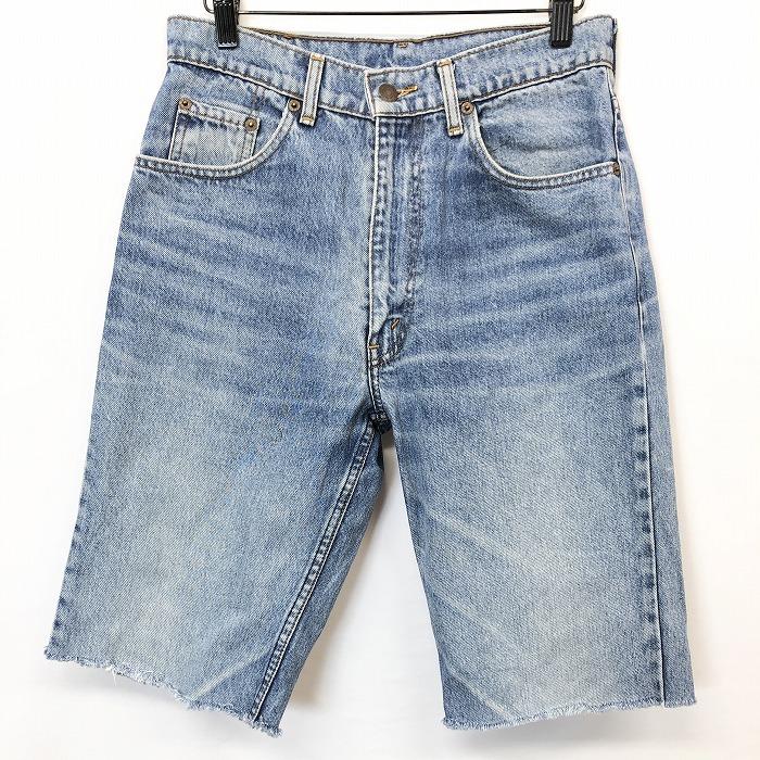 Levi S リーバイス メンズ デニムショーツ ジーンズ ショートパンツ ハーフパンツ Used加工 裾カットオフ ジップフライ 綿100 ブルー 青 Ps Undo Rowa ヤフー店 通販 Yahoo ショッピング