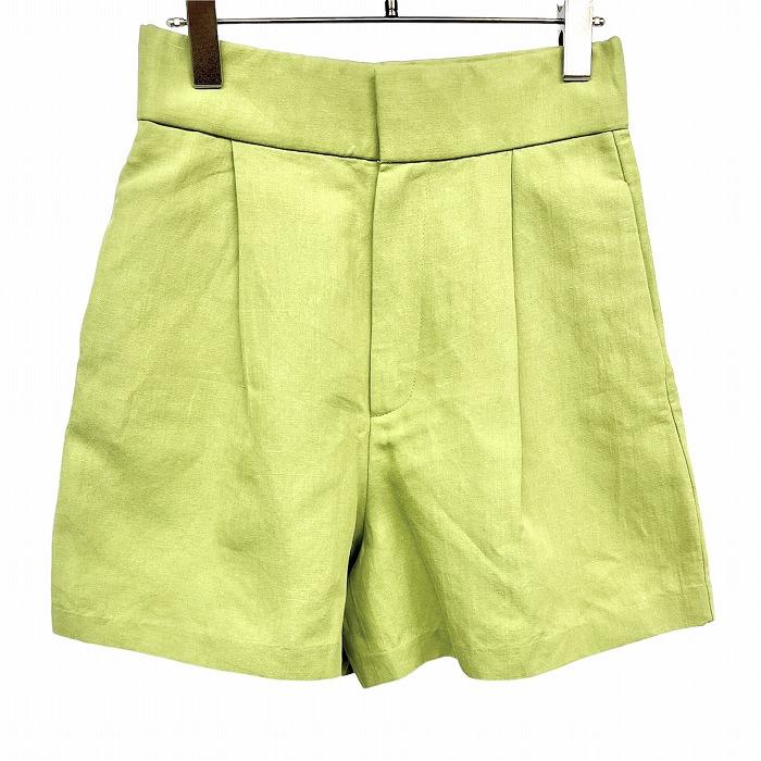 ZARA ザラ キュロットパンツ ボトムス 1タック 無地 ジップ