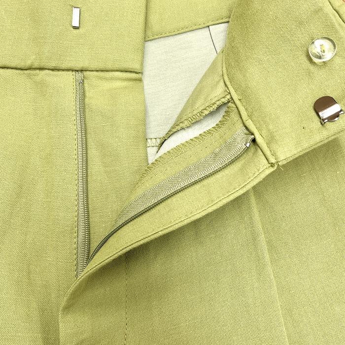 ZARA ザラ キュロットパンツ ボトムス 1タック 無地 ジップ