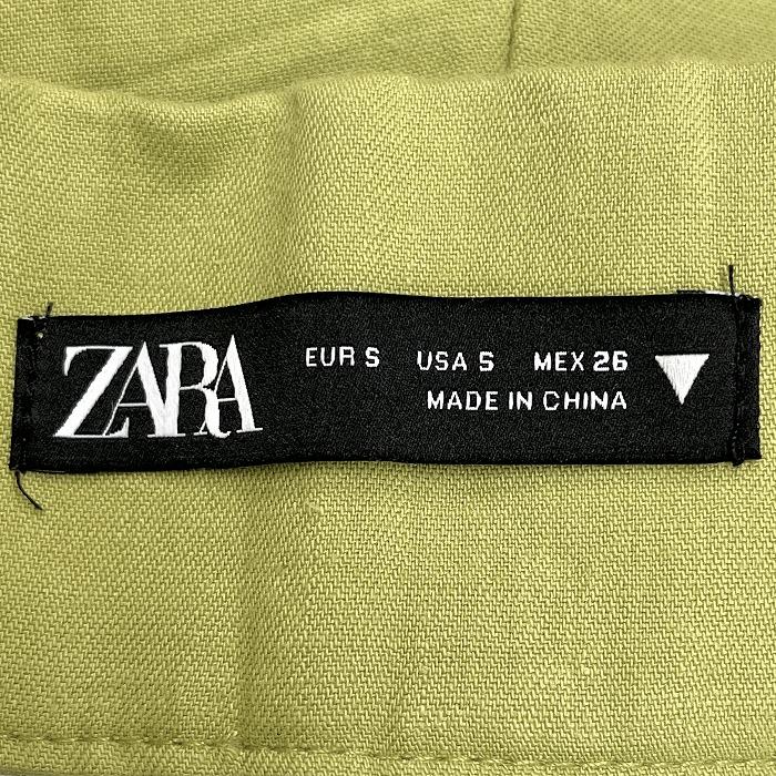 ZARA ザラ キュロットパンツ ボトムス 1タック 無地 ジップ