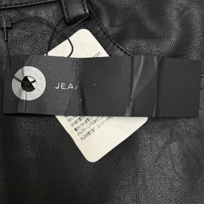 ジーナシス 【新品】 ヴィーガンレザー ハーフパンツ ショートパンツ 左ひざにスリット ウエストゴム 裏地付き 合成皮革 F 黒 レディース | JEANASIS | 04