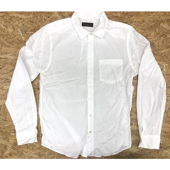 Nano Universe ナノユニバース Mサイズ メンズ ドレスシャツ 無地 胸ポケ付き 長袖 ロングスリーブ レギュラーカラー 綿100 ホワイト 白 Sl Undo Rowa ヤフー店 通販 Yahoo ショッピング