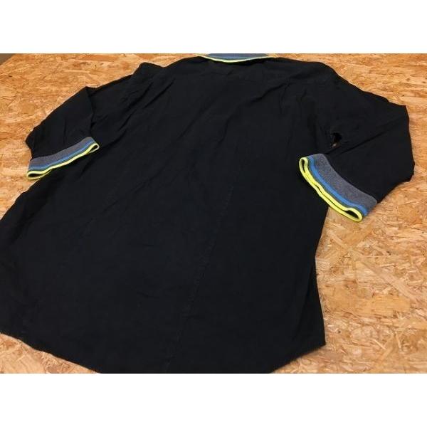 Beams ビームス Mサイズ メンズ シャツ 襟とカフスがリブ 長袖 綿100 ブラック ブルー系 グリーン系 黒 水青 薄緑 Sl078 Undo Rowa ヤフー店 通販 Yahoo ショッピング