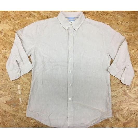 Ikka イッカ Sサイズ メンズ シャツ B D ボタンダウン 胸ポケット 無地 半端袖 アクションプリーツ 麻 綿 ナチュラルカラー ベージュ系 Sl Undo Rowa ヤフー店 通販 Yahoo ショッピング