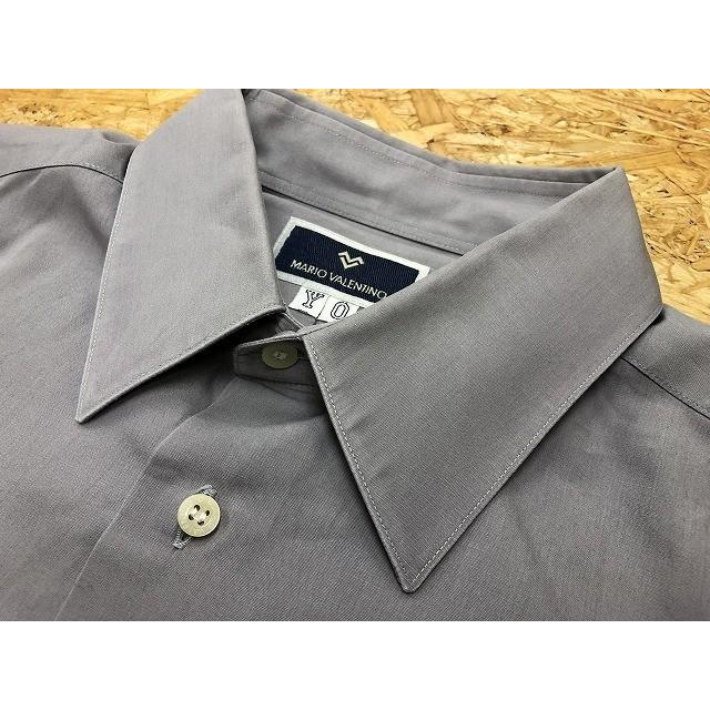 マリオ・ヴァレンティーノ MARIO VALENTINO ドレスシャツ ロゴ刺繍 長袖 綿100% YO グレー 灰色 メンズ | MARIO VALENTINO | 03