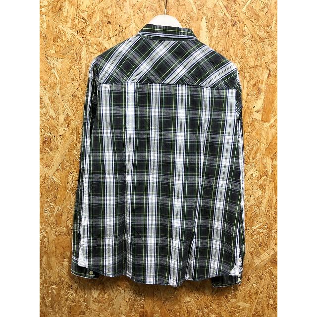 Zara Trf ザラ M レディース シャツ トップボタンがハート形の薄いシェルボタン チェック柄 ボタンダウン 長袖 緑 紺 黄 白 グレー系 Sl Undo Rowa ヤフー店 通販 Yahoo ショッピング