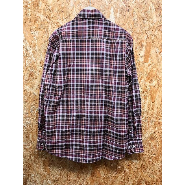 Leon Uomo レオン ウオモ L メンズ シャツ チェック柄 ボタンダウン 胸ポケット付き 長袖 カジュアル ポリエステル 綿 赤紫 黄 黒 白 Sl Undo Rowa ヤフー店 通販 Yahoo ショッピング