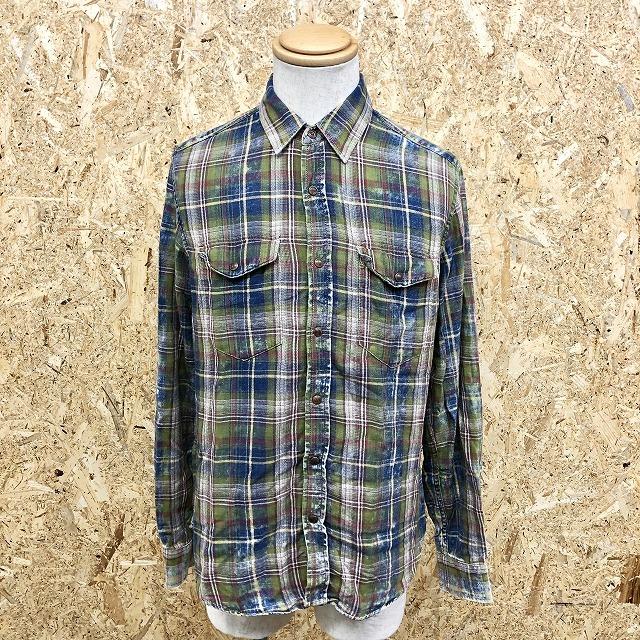 GAP ギャップ S メンズ シャツ チェック柄 ドットボタン 両胸 GAP ギャップ S メンズ シャツ チェック柄 ドットボタン 両胸