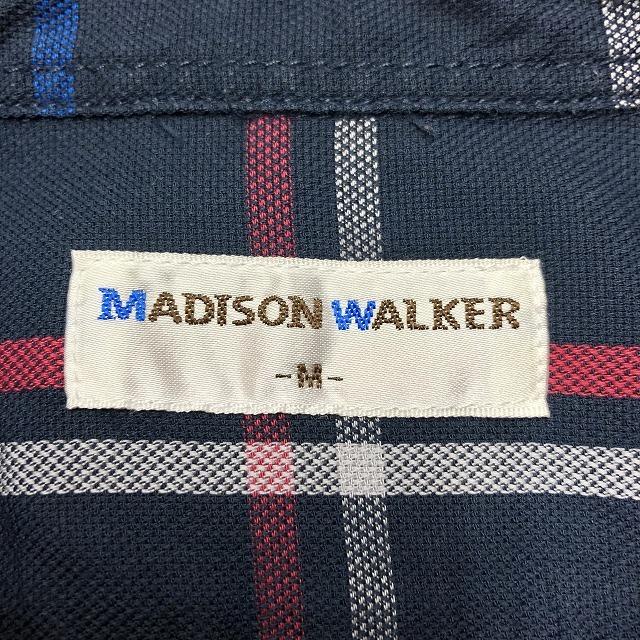 MADISON WALKER マディソンウォーカー M メンズ シャツ チェック柄 胸 