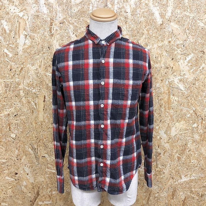 52%OFF!】 シップス メンズ 半袖シャツ Ｌ 赤と青のドット柄 yes