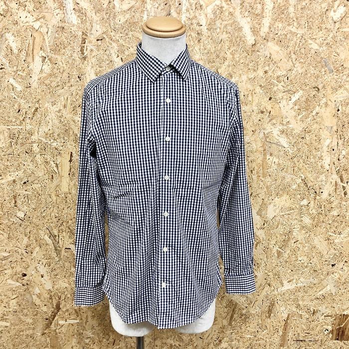 Gap ギャップ Xs メンズ シャツ ギンガムチェック ポケット無し 少しストレッチ 長袖 綿 ポリエステル ネイビー ホワイト 紺 白 Sl Undo Rowa ヤフー店 通販 Yahoo ショッピング