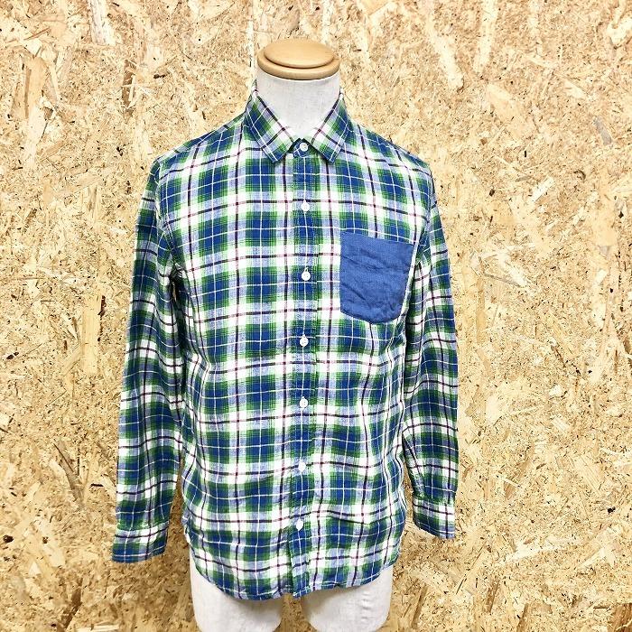Urban Research アーバンリサーチ 38 メンズ シャツ チェック柄 胸ポケット付き レギュラーカラー 長袖 麻100 青系 黄 黄緑 赤 白系 Sl Undo Rowa ヤフー店 通販 Yahoo ショッピング
