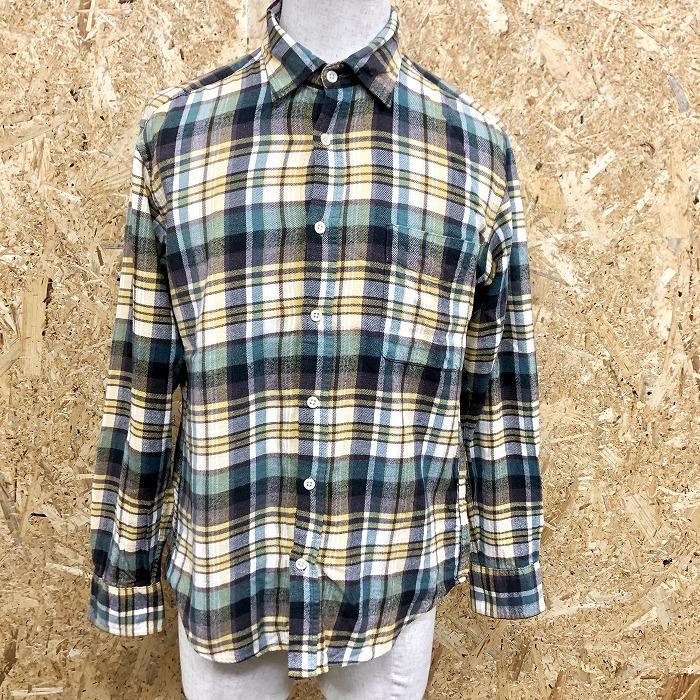 美品マディソンブルー　ライトブルーチェックネルシャツ 美品 MADISONBLUE マディソンブルー チェック柄 ネルシャツ