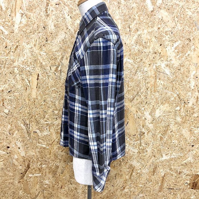 BEAMS（ビームス） 起毛シャツ ソフトネル チェック柄 胸ポケット付き