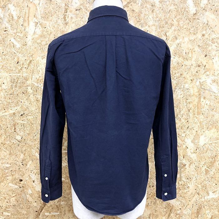 Global Work グローバルワーク S メンズ カジュアルシャツ ボタンダウン 無地 胸ポケット付き 長袖 服 綿100 コットン100 ネイビー 紺 Sl Undo Rowa ヤフー店 通販 Yahoo ショッピング