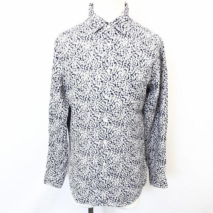 Liberty London For Uniqlo リバティロンドンフォーユニクロ M メンズ シャツ リーフ柄 植物 葉っぱ 長袖 ポケット 麻100 ネイビー 紺 Sl Undo Rowa ヤフー店 通販 Yahoo ショッピング