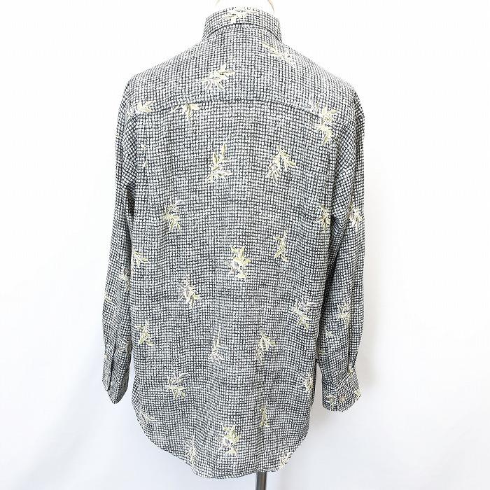 サブリナバレンチノ SABLINA VALENTINO シャツ チェック×植物柄