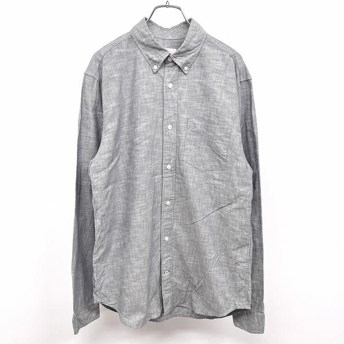 Undefeated X-LARGE グレー ボタン付きシャツ Undefeated X-LARGE グレー ボタン付きシャツ