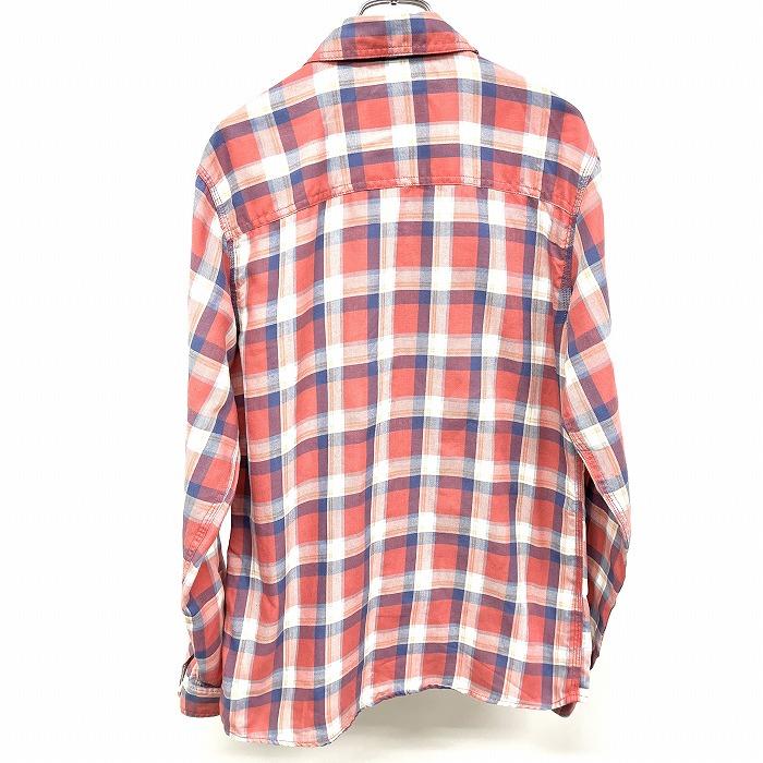 Dickies ディッキーズ 若干薄手 シャツ チェック 長袖 ポリ×綿 M