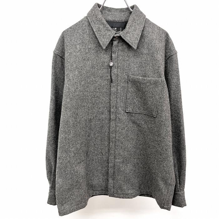 23区 ニジュウサンク オム HOMME ウールシャツジャケット ジップ 23区 ニジュウサンク オム HOMME ウールシャツジャケット ジップ