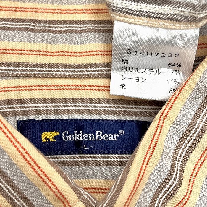 Golden Bear（ゴールデンベア） シャツ ストライプ ボタンダウン 長袖