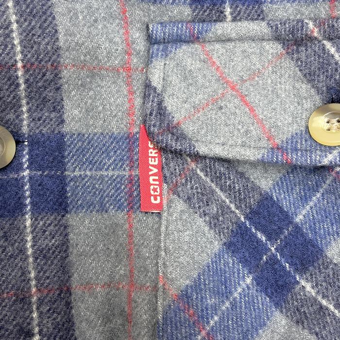 CONVERSE コンバース ネルシャツ 起毛 チェック 長袖 ボックスカット