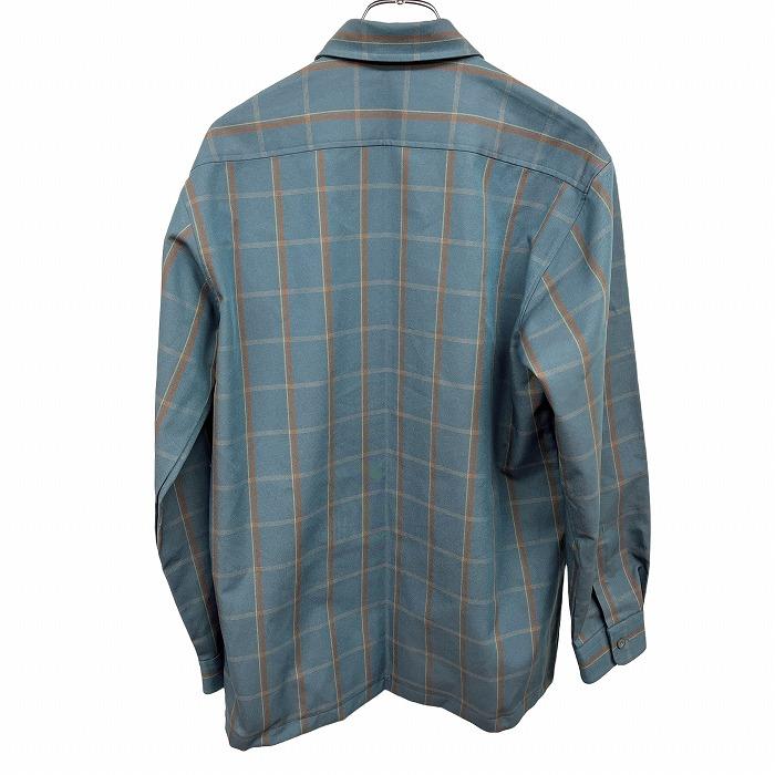 FEUSTON シャツ チェック ボックスカット 胸ポケット 長袖 日本製