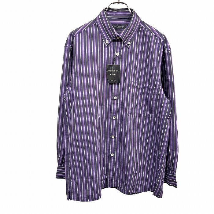 UOMO 【新品】ARTEMODENA シャツ ストライプ ボタンダウン 長袖 UOMO 【新品】ARTEMODENA シャツ ストライプ ボタンダウン 長袖