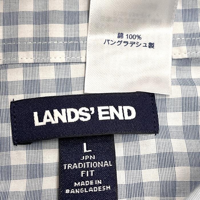 ランズエンド（LANDS' END） LANDS END シャツ チェック ボタンダウン