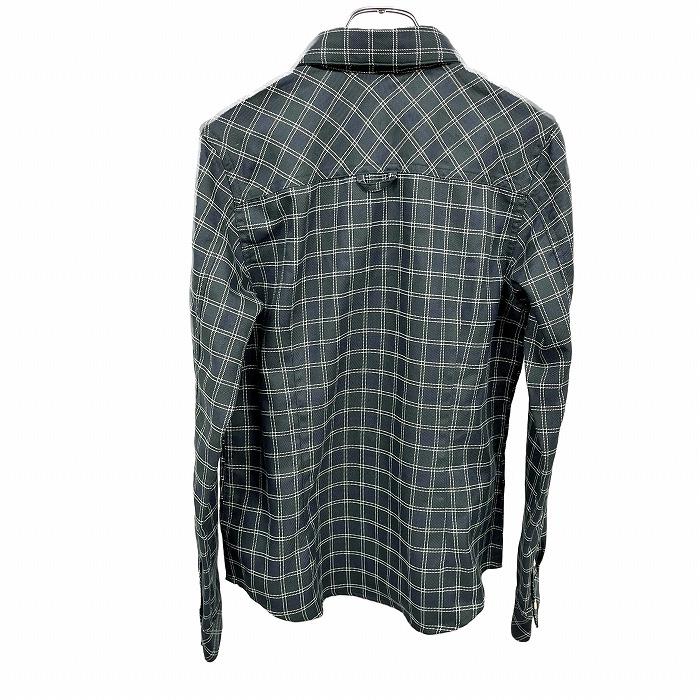 コロンビア Columbia OMNI-WICK シャツ チェック 胸ポケット 長袖 袖ロールアップ ポリ100% M グリーン 緑×紺×白 レディース｜undo-rowa｜02