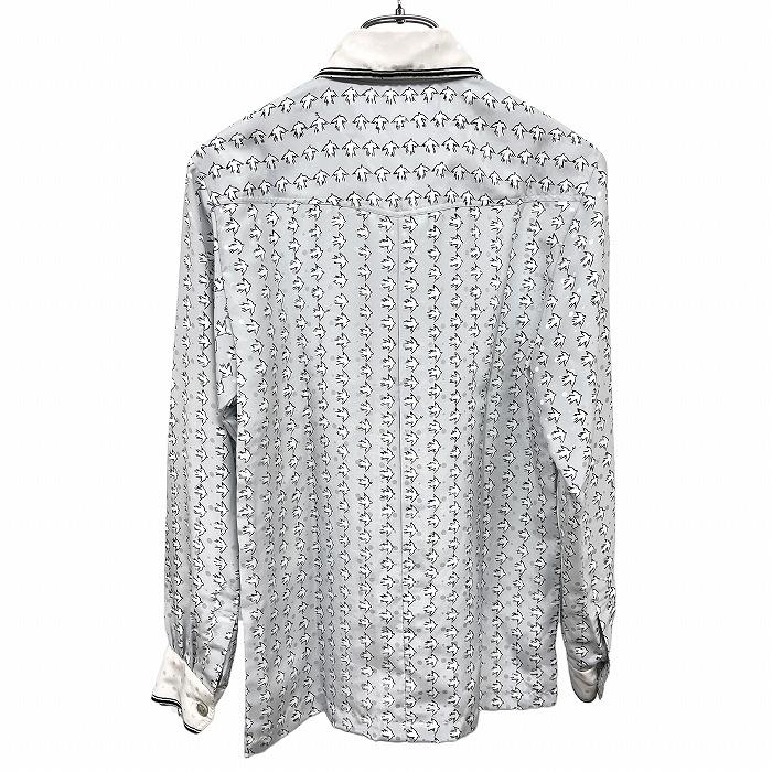 NINA RICCI（ニナ・リッチ） 薄手 シャツ ブラウス 鳥柄 長袖 ボックス