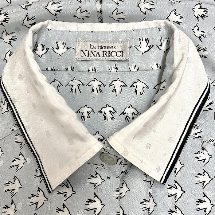 NINA RICCI - 極美品　NINA RICCI ニナリッチ　ブラウス　トップス　オープンシャツ 2025年最新】NINA RICCI レディース 長袖 シャツ・ブラウスの