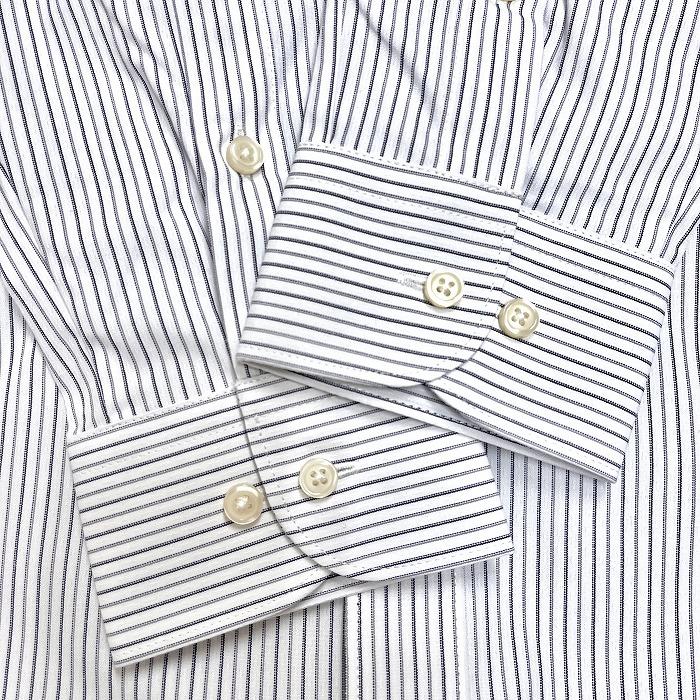 CTC 形態安定 ワイシャツ ドレスシャツ ストライプ ボタンダウン