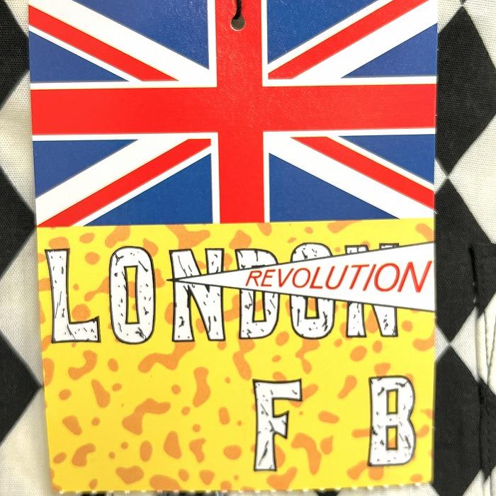 新品】LONDON F.B. オープンカラーシャツ 開襟 ハーリキン 新品】LONDON F.B. オープンカラーシャツ 開襟 ハーリキン