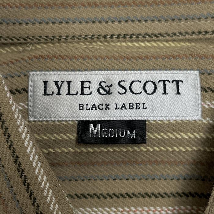 ライルアンドスコット 微起毛 シャツ ビエラ起毛 ストライプ 鳥の刺繍 長袖 アクリル×ウール M ブラウン 茶×紺×赤×黄×白×緑 メンズ | LYLE&SCOTT | 03