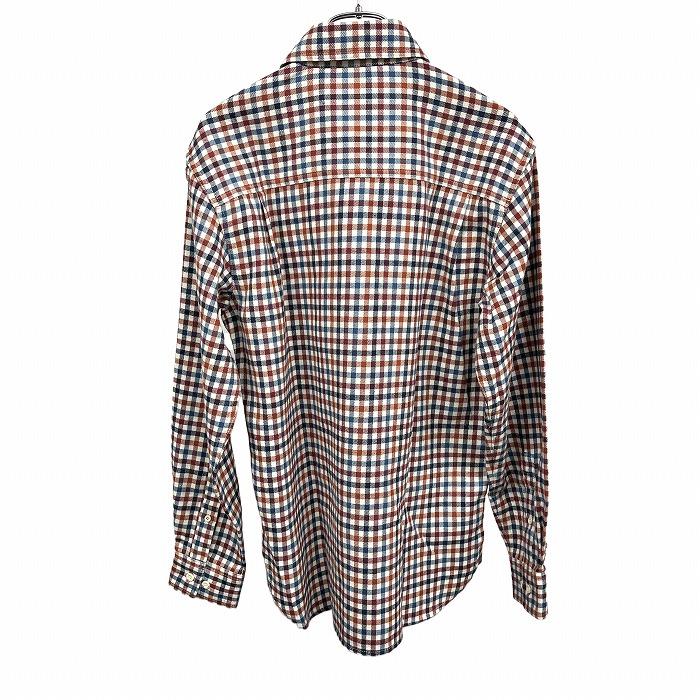 ホールアースコレクション Whole Earth Collection 微起毛 シャツ チェック 両胸ポケット 長袖 ポリ×綿 M 赤×茶×青×白系 メンズ | WHOLE EARTH | 02