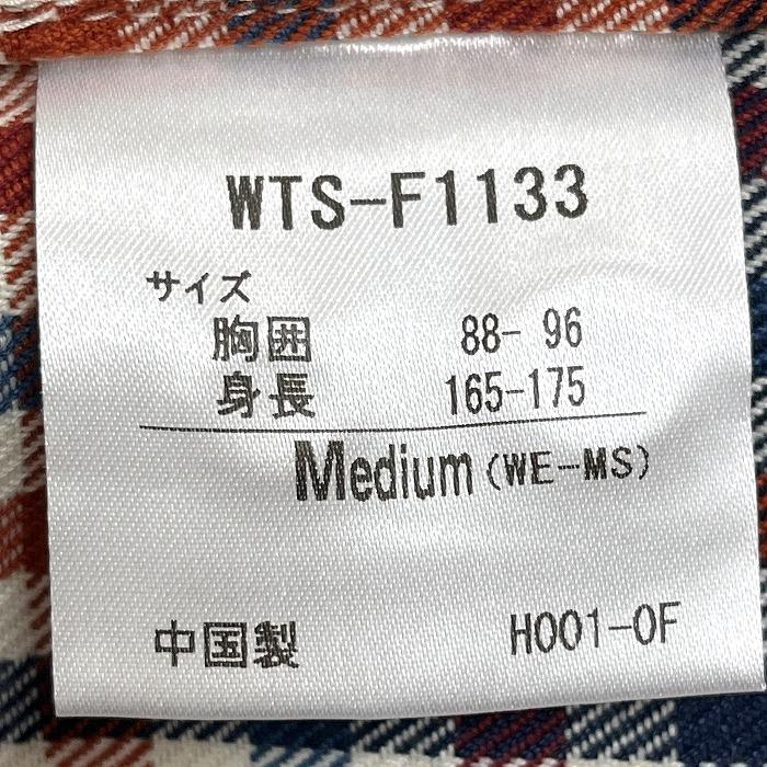 ホールアースコレクション Whole Earth Collection 微起毛 シャツ チェック 両胸ポケット 長袖 ポリ×綿 M 赤×茶×青×白系 メンズ | WHOLE EARTH | 07