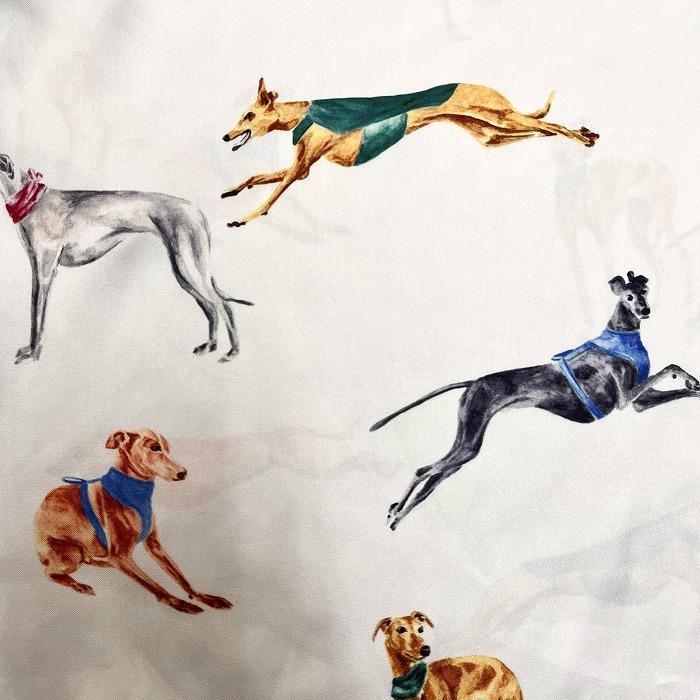 ザラ 若干透け感 シャツ 犬のイラスト 丈短め シェルボタン 長袖 ポケット無し ポリ100% L オフホワイト 白系×マルチカラー レディース | ZARA | 04