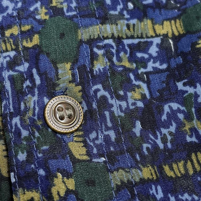 カルロバレンチノ Calro Valentino 総柄シャツ チェック×ドット 長袖  