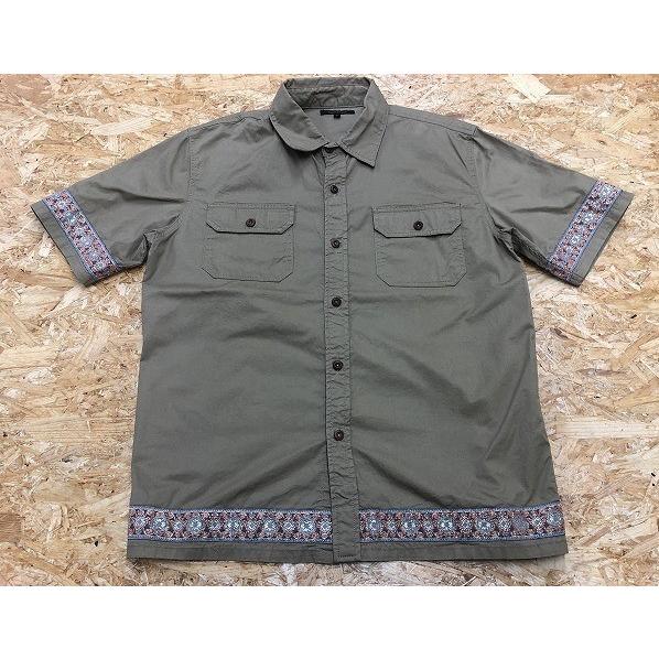 Ciaopanic チャオパニック L メンズ シャツ 袖と裾にダマスク柄テープ