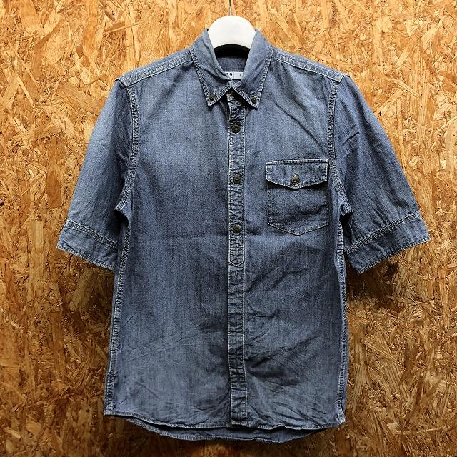 Gap ギャップ Sサイズ メンズ シャツ 5分丈 ボタンダウン ハーフフライフロント フラップ付き胸ポケット 無地 綿100 ブルー系 青系 Ss Undo Rowa ヤフー店 通販 Yahoo ショッピング