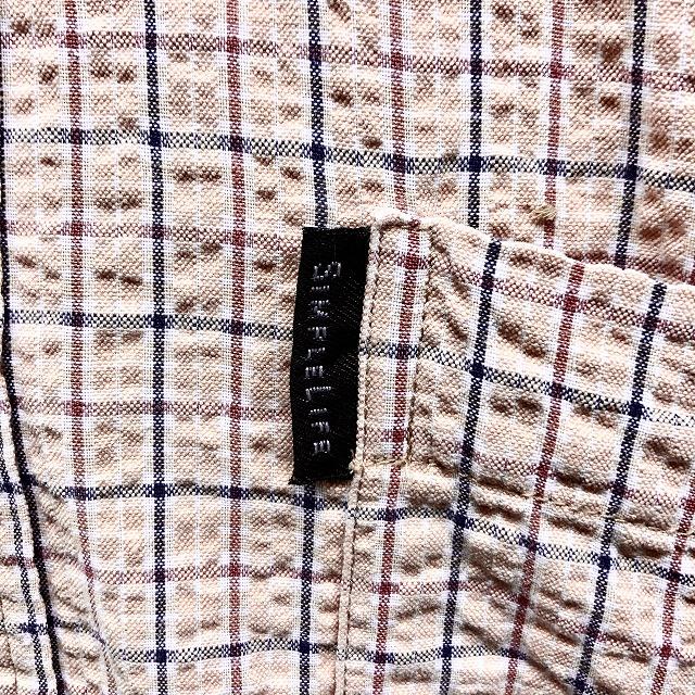 SIMPLE LIFE シンプルライフ L メンズ クレープシャツ シア