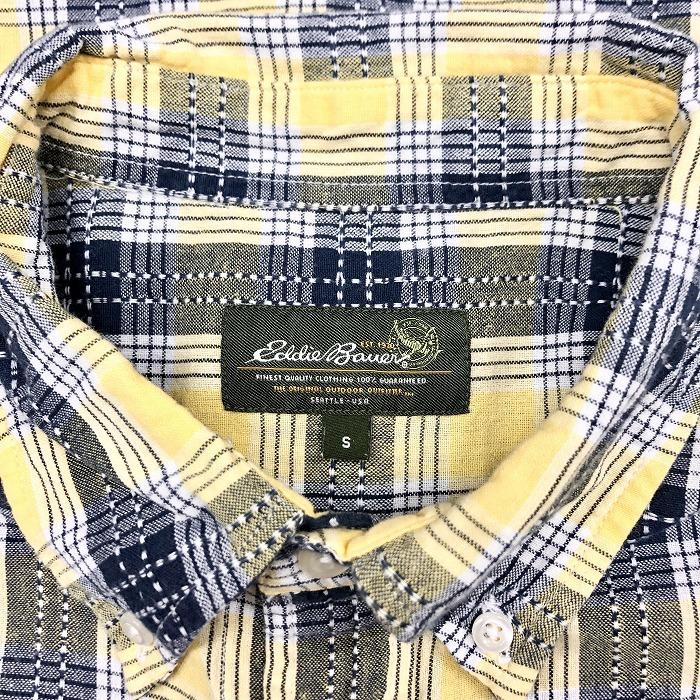Eddie Bauer エディーバウアー S メンズ 男性 シャツ チェック