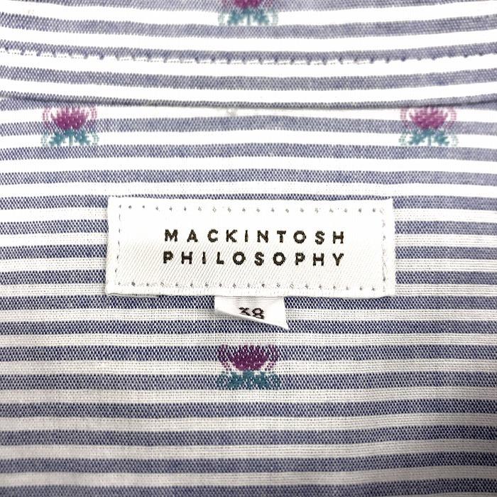 MACKINTOSH PHILOSOPHY 花柄 半袖シャツ 36 MACKINTOSH PHILOSOPHY 花柄 半袖シャツ 36