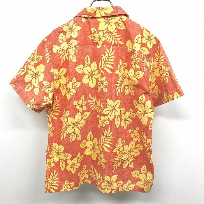 マカ108 美品 レオナールスポーツ 異素材mixニット 七分袖 花柄 オレンジ マカ108 美品 レオナールスポーツ 異素材mixニット 七分袖 花柄