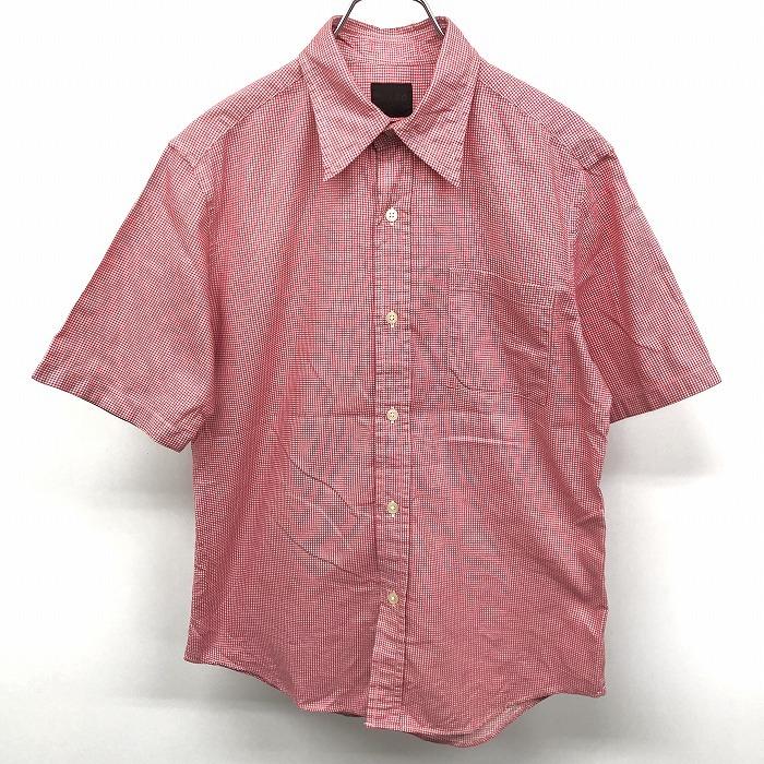 TAKEO KIKUCHI（タケオキクチ） シャツ チェック 胸ポケット付き 半袖