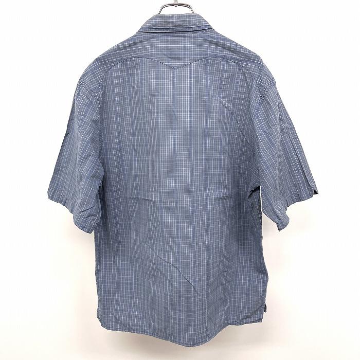 Columbia シャツ ドットボタン チェック 両胸ジップポケット