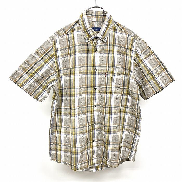 Golden Bear ゴールデンベア シャツ 半袖 チェック ボタンダウン